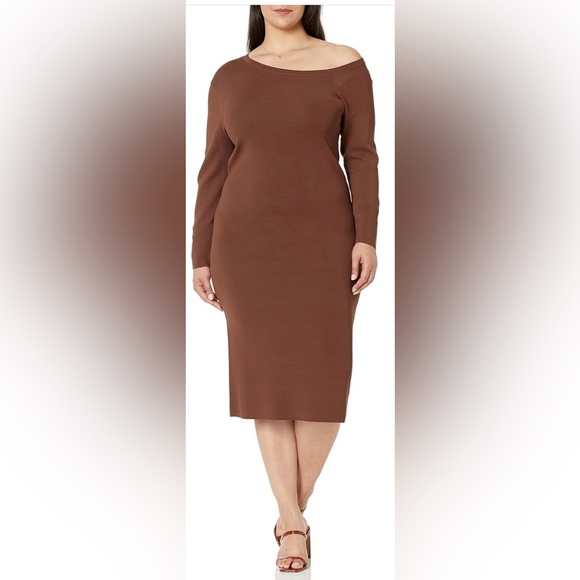 The Drop Giselle Dress in Chocolate Size XXL - Picture 6 of 8